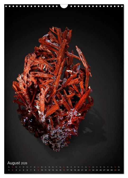 Produktbild: ZAUBERHAFTE MINERALIEN designed by nature (Wandkalender 2026 DIN A3 hoch), CALVENDO Monatskalender