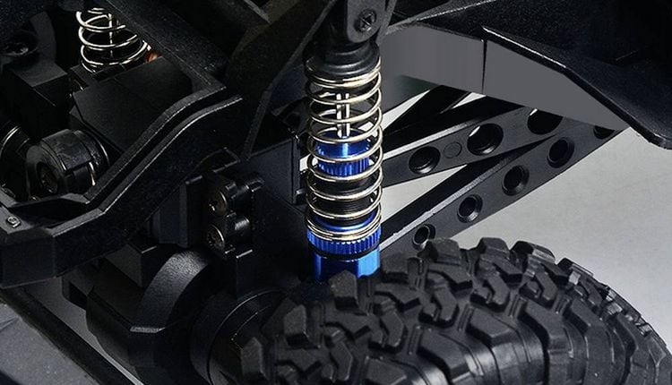 Produktbild: Amewi Dirt Climbing SUV Safari Brushed 1:10 RC Modellauto Elektro Crawler Allradantrieb (4WD) RtR 2,4 GHz Inkl. Akku und Ladeger&auml;t, mit Lichteffekt,