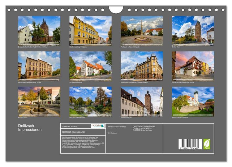 Produktbild: Delitzsch Impressionen (Wandkalender 2026 DIN A4 quer), CALVENDO Monatskalender