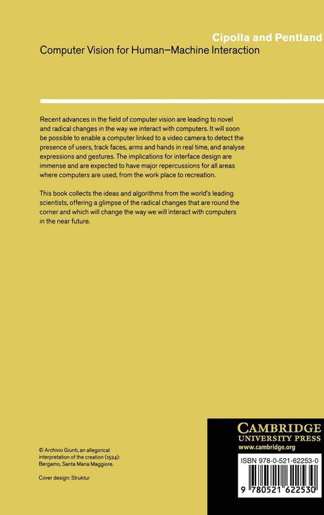 Produktbild: Computer Vision and Human-Computer Interaction