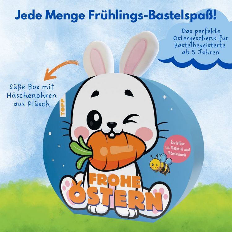 Produktbild: Bastelbox Ostern. Mit Anleitungen, Bastelmaterial und Mitmachbuch