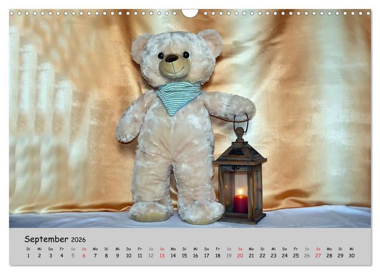 Produktbild: TEDDYB&Auml;R, OH TEDDYB&Auml;R... (Wandkalender 2026 DIN A3 quer), CALVENDO Monatskalender