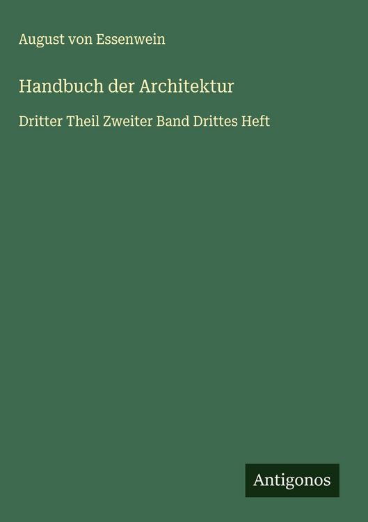 Produktbild: Handbuch der Architektur