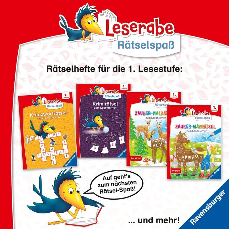 Produktbild: Leserabe R&auml;tselspa&szlig; - Zauber-Malr&auml;tsel zum Lesenlernen: Pferde (1. Lesestufe)
