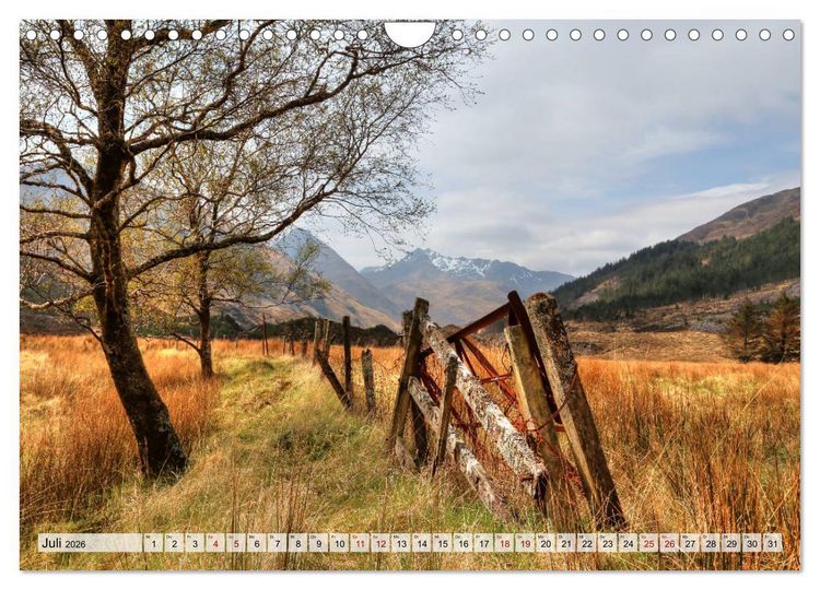 Produktbild: Schottland - Land aus Nebel und Licht (Wandkalender 2026 DIN A4 quer), CALVENDO Monatskalender