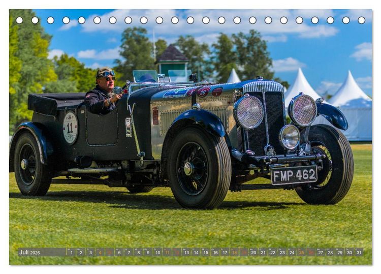 Produktbild: Historischer Rennsport - vom Feinsten (Tischkalender 2026 DIN A5 quer), CALVENDO Monatskalender