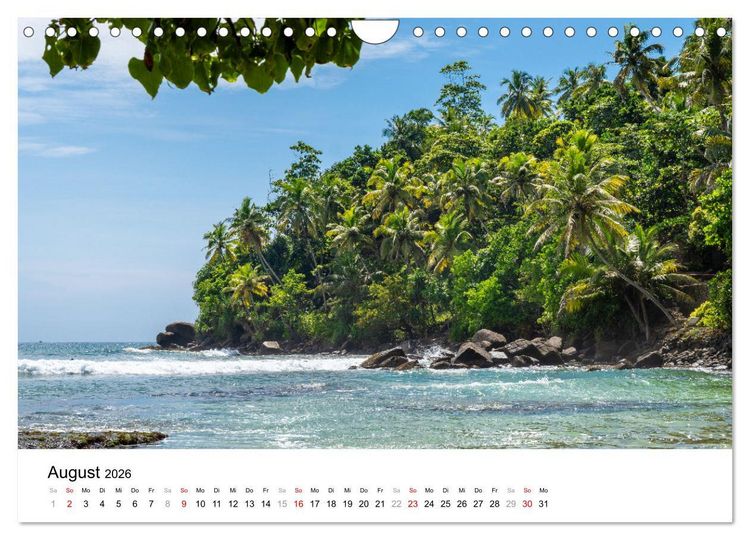 Produktbild: Urlaub in Sri Lanka - Reise durch Asien, Kultur und Natur (Wandkalender 2026 DIN A4 quer), CALVENDO Monatskalender