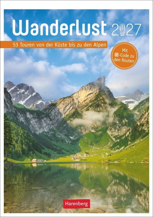 Produktbild: Wanderlust Wochen-Kulturkalender 2027 - 53 Touren von der K&uuml;ste bis zu den Alpen