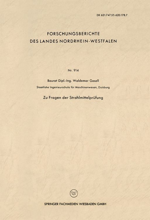 Produktbild: Zu Fragen der Strahlmittelpr&uuml;fung