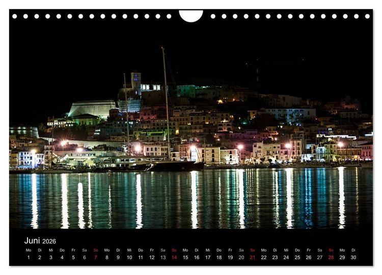 Produktbild: Ibiza by night (Wandkalender 2026 DIN A4 quer), CALVENDO Monatskalender