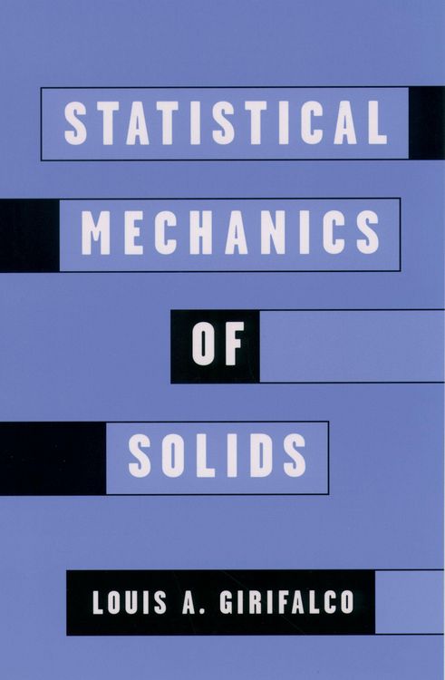Produktbild: Statistical Mechanics of Solids