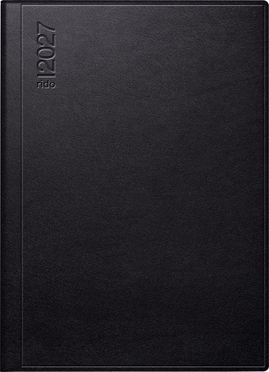 Produktbild: rido/id&eacute; 7018104907 Taschenkalender Mod. perfect/Technik I 2027 A6, Kunstleder, schwarz