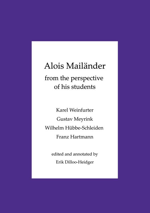 Produktbild: Alois Mail&auml;nder - From the perspective of his students