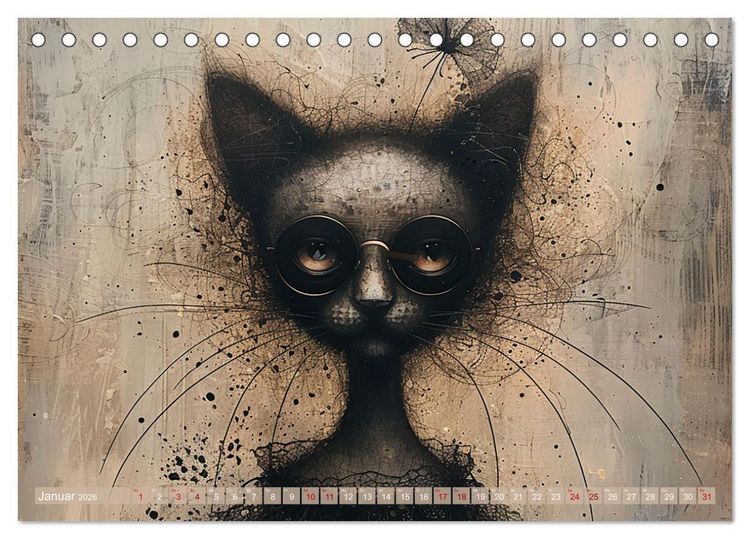 Produktbild: Miau-velous Momente (Tischkalender 2026 DIN A5 quer), CALVENDO Monatskalender
