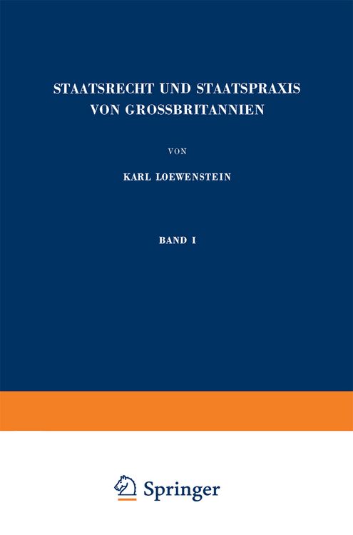 Produktbild: Staatsrecht und Staatspraxis von Grossbritannien