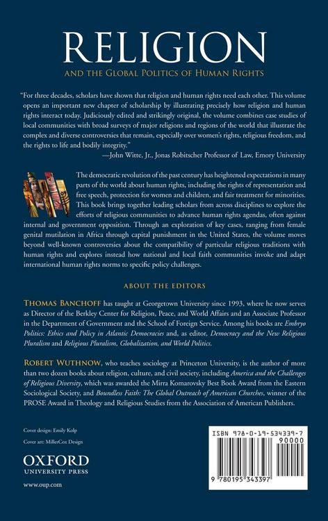 Produktbild: Religion and the Global Politics of Human Rights