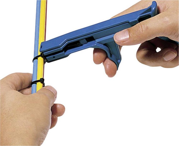 Produktbild: HellermannTyton MK21 Kabelbinderzange Blau, Schwarz