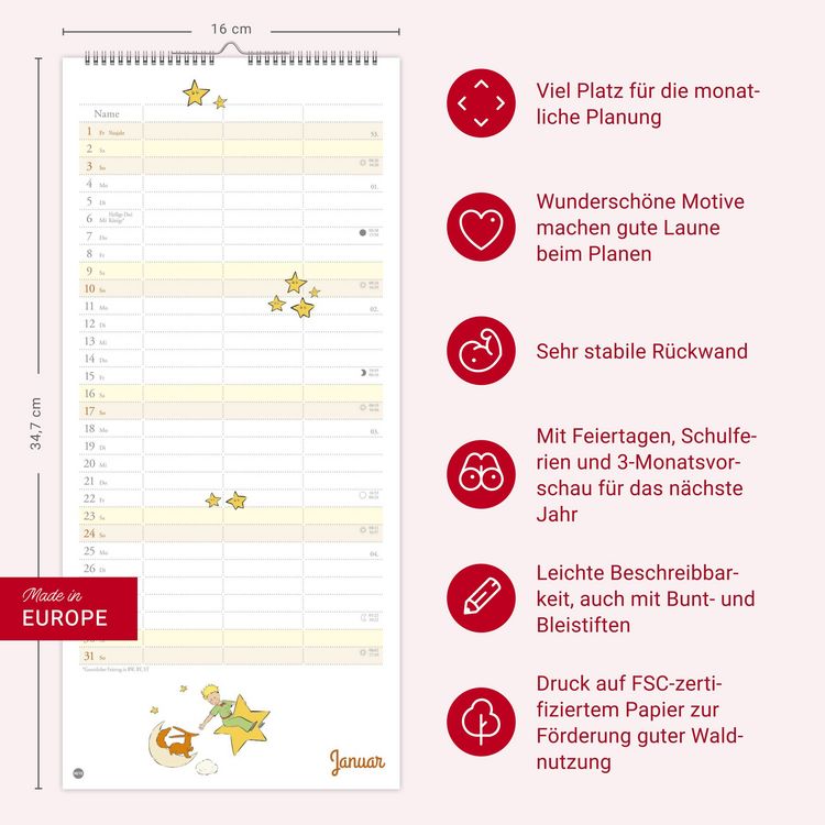 Produktbild: Der kleine Prinz Planer f&uuml;r zwei 2027