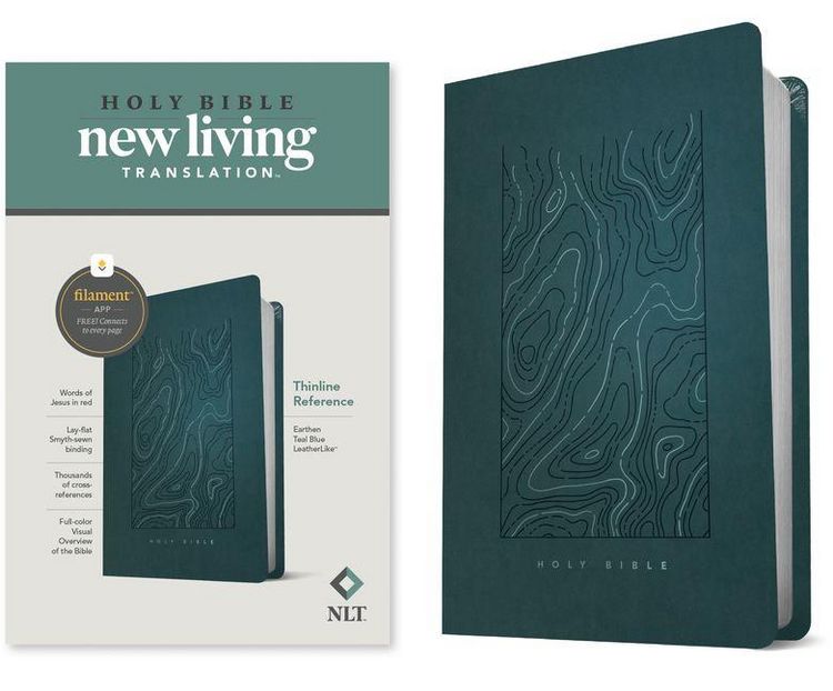Produktbild: NLT Thinline Reference Bible, Filament Enabled Edition (Red Letter, Leatherlike, Teal Blue)
