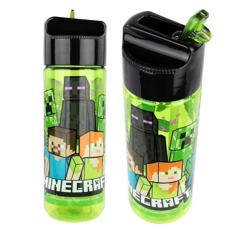 Borraccia Minecraft Per Bambini - 540 Ml, Tritan, Senza BPA, Con Cannuccia - Foto 11