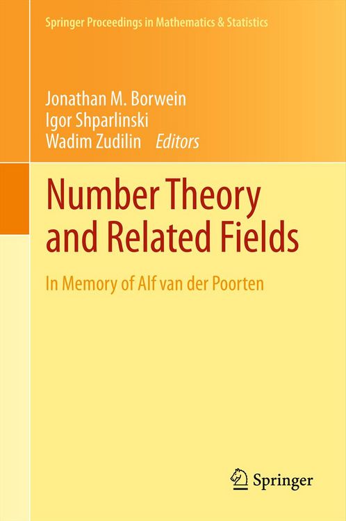 Produktbild: Number Theory and Related Fields