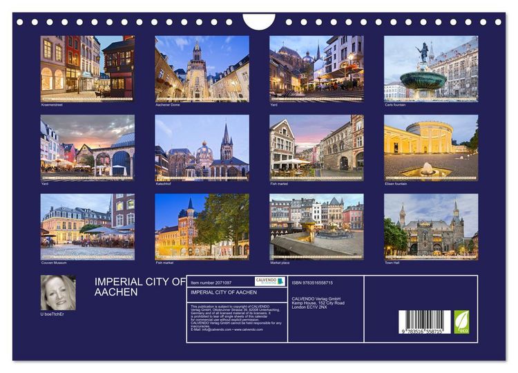 Produktbild: IMPERIAL CITY OF AACHEN (Wall Calendar 2026 DIN A4 landscape), CALVENDO 12 Month Wall Calendar