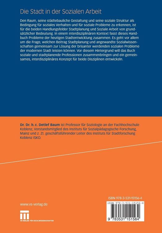 Produktbild: Die Stadt in der Sozialen Arbeit