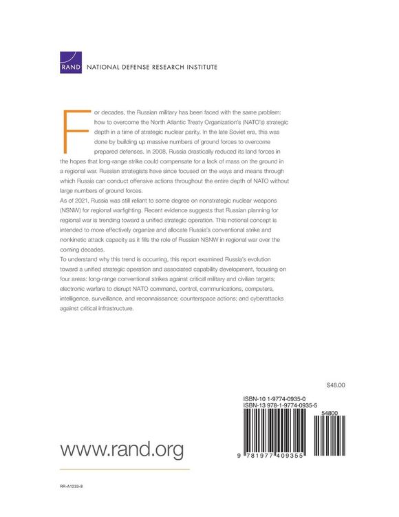 Produktbild: Russia's Evolution Toward a Unified Strategic Operation
