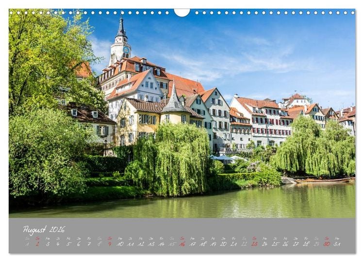Produktbild: Zw&ouml;lf Monate in T&uuml;bingen (Wandkalender 2026 DIN A3 quer), CALVENDO Monatskalender