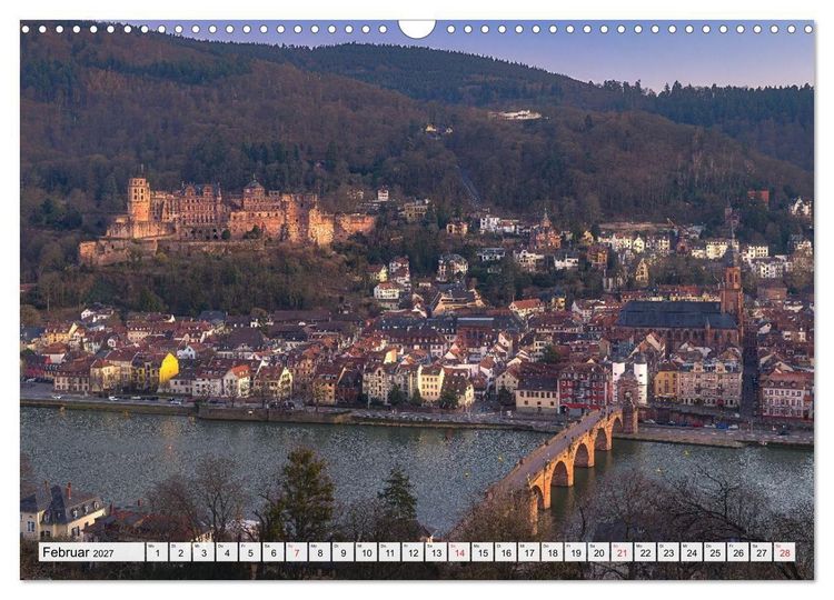 Produktbild: Heidelberg - Die romantische Stadt am Fluss (Wandkalender 2027 DIN A3 quer), CALVENDO Monatskalender