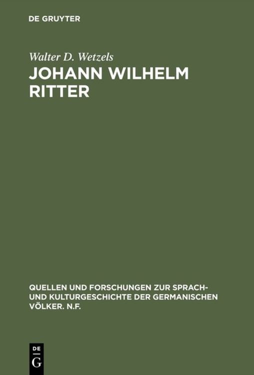 Produktbild: Johann Wilhelm Ritter