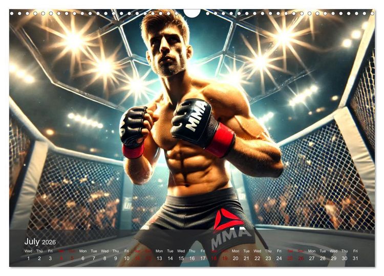 Produktbild: MMA UK - The ultimate fight (Wall Calendar 2026 DIN A3 landscape), CALVENDO 12 Month Wall Calendar