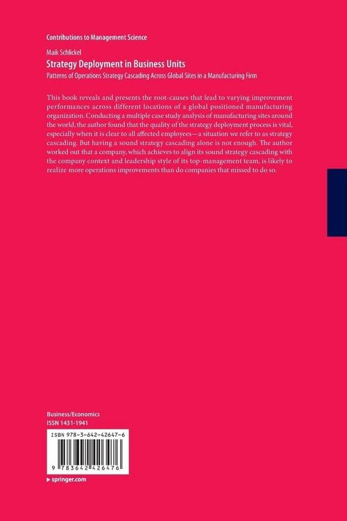 Produktbild: Strategy Deployment in Business Units