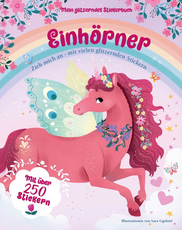 Produktbild: Mein glitzerndes Stickerbuch. Einh&ouml;rner