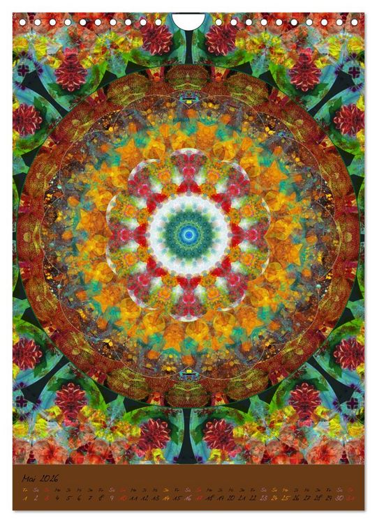 Produktbild: FLORALE MANDALAS (Wandkalender 2026 DIN A4 hoch), CALVENDO Monatskalender