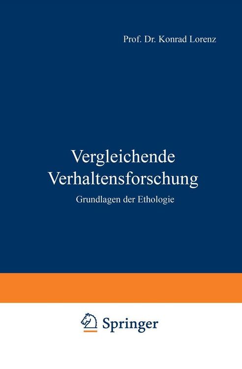Produktbild: Vergleichende Verhaltensforschung