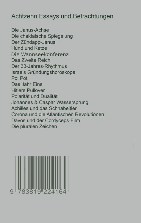 Produktbild: Die Janus-Achse