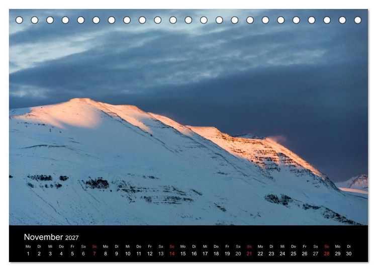 Produktbild: Island (Tischkalender 2027 DIN A5 quer), CALVENDO Monatskalender