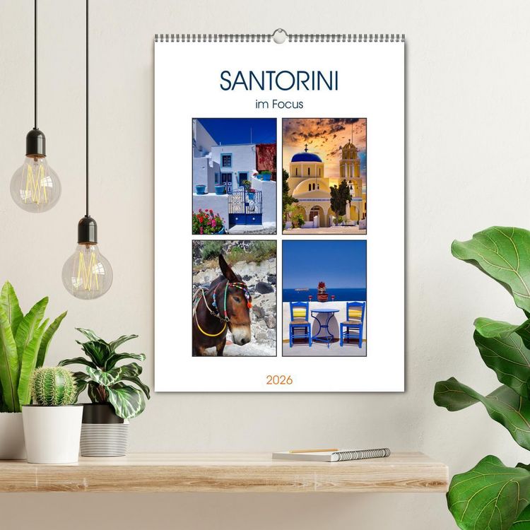 Produktbild: Santorini im Focus (Wandkalender 2026 DIN A2 hoch), CALVENDO Monatskalender