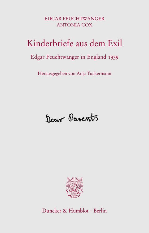 Produktbild: Kinderbriefe aus dem Exil