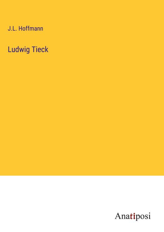 Produktbild: Ludwig Tieck