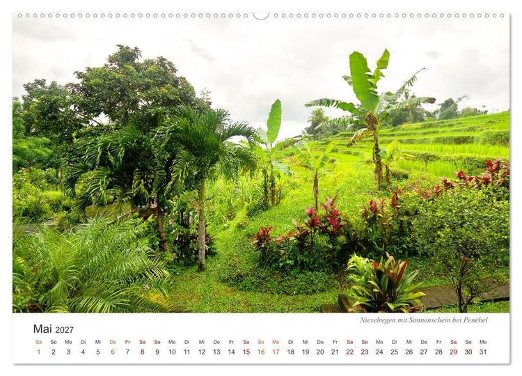 Produktbild: Impressionen einer Reise durch Bali (hochwertiger Premium Wandkalender 2027 DIN A2 quer), Kunstdruck in Hochglanz