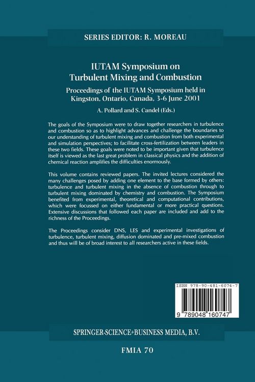 Produktbild: IUTAM Symposium on Turbulent Mixing and Combustion