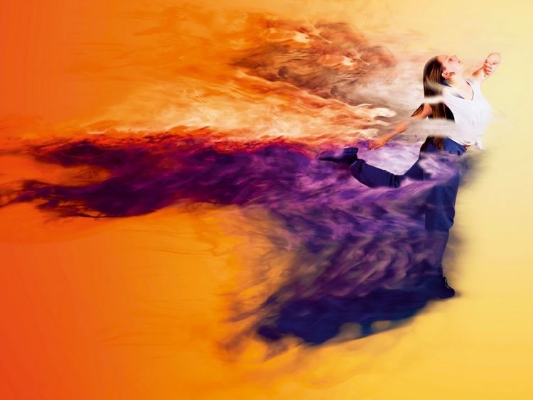 Produktbild: CALVENDO Puzzle The Dance Explosion "Nebel" | 1000 Teile Lege-Gr&ouml;&szlig;e 64x48cm Foto-Puzzle f&uuml;r gl&uuml;ckliche Stunden