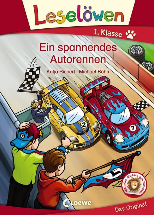Produktbild: Leselöwen 1. Klasse - Ein spannendes Autorennen