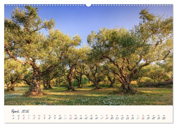 Produktbild: Griechenland - Malerische K&uuml;sten auf Zakynthos und Lefkada (Wandkalender 2026 DIN A2 quer), CALVENDO Monatskalender