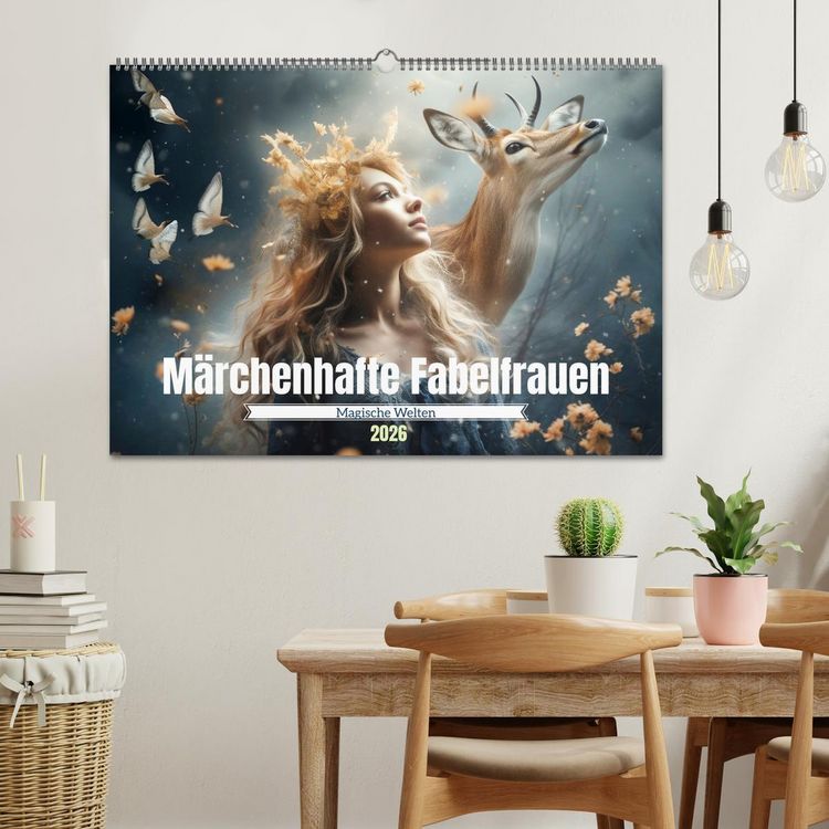 Produktbild: M&auml;rchenhafte Fabelfrauen (Wandkalender 2026 DIN A2 quer), CALVENDO Monatskalender