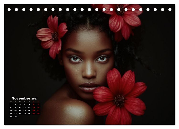 Produktbild: Florale Anmut (Tischkalender 2027 DIN A5 quer), CALVENDO Monatskalender