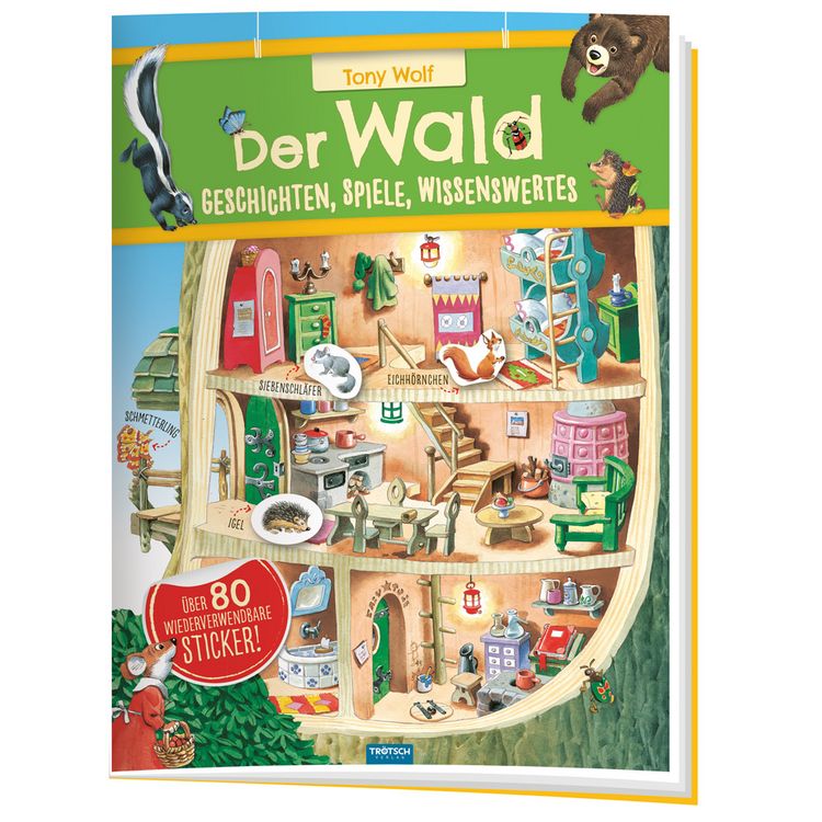 Produktbild: Tr&ouml;tsch Der Wald Geschichten Spiele Wissenswertes Stickerbuch