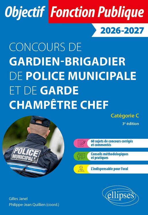 Produktbild: Gardien-brigadier de police municipale et de garde champ&ecirc;tre chef. Annales corrig&eacute;es.